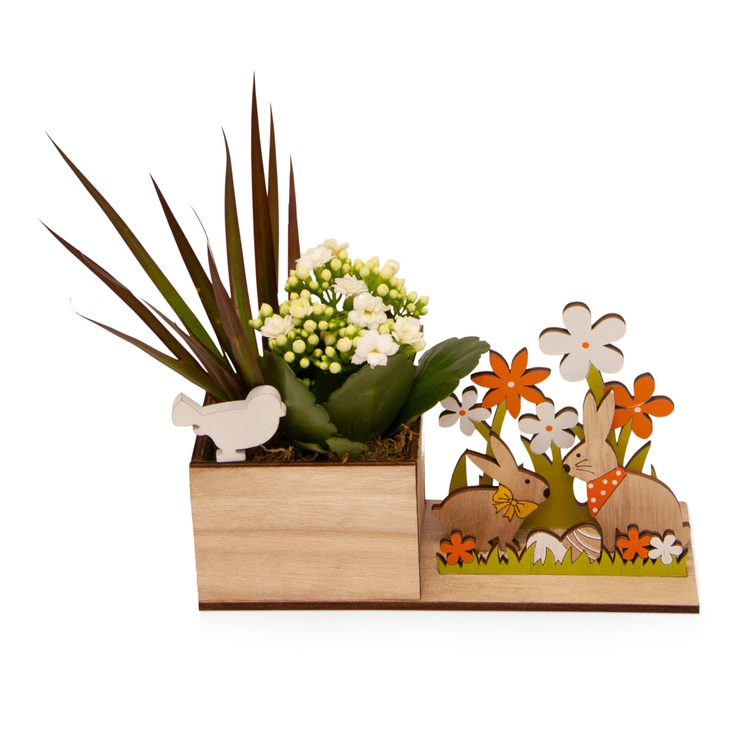 Arrangement mit Osterfigur, Hase/Blume HOFER