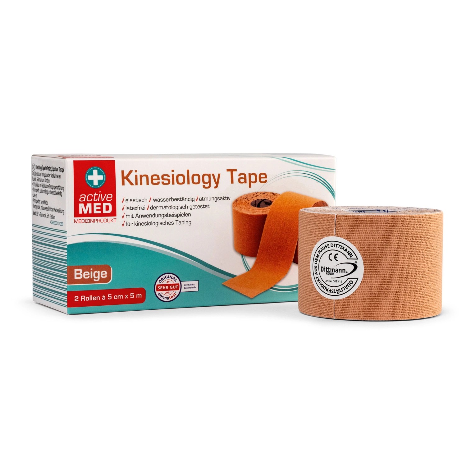 ACTIVE MED Kinesiology Tape, Beige HOFER