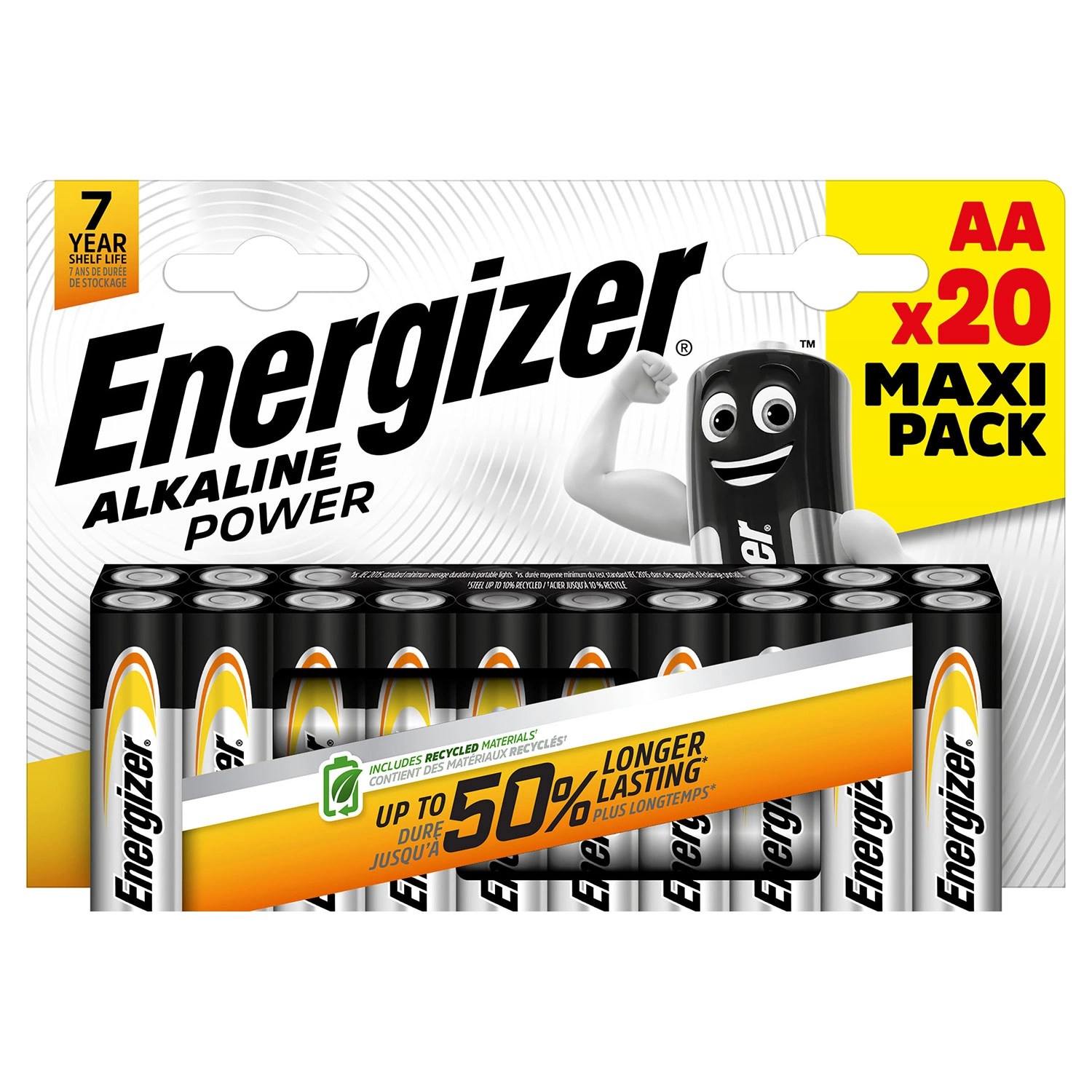 ENERGIZER AlkalinePowerBatterien AA/AAA 20erPackung ALDI SÜD
