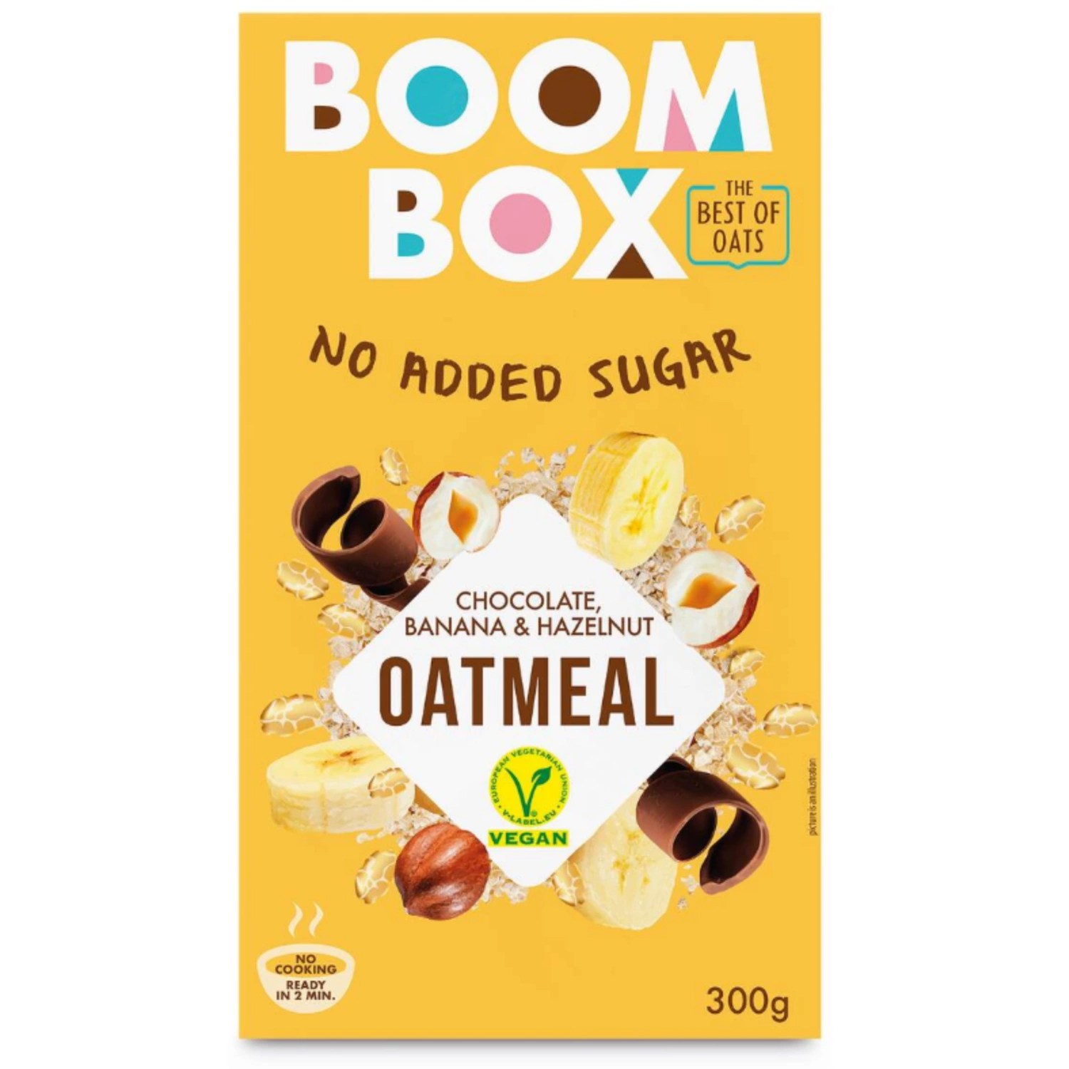 BOOM BOX Ovsena kaša, čokolada, banana in lešnik HOFER