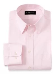 NonIron Cotton Pinpoint Straight Collar Dress Shirt Paul Fredrick