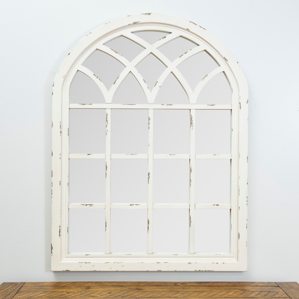 Distressed Cream Sadie Arch Mirror Kirklands