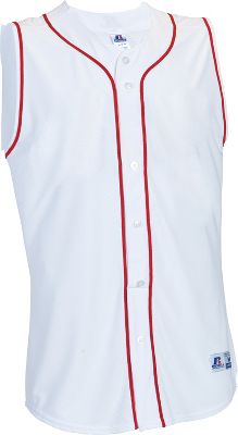 Russell Athletic Men's Faux Placket Sleeveless Baseball Jersey eBay