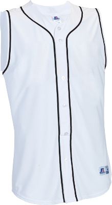 Russell Athletic Men's Faux Placket Sleeveless Baseball Jersey eBay
