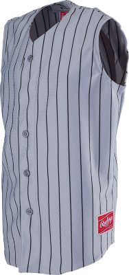 Rawlings Youth Sleeveless Pinstripe Baseball Jersey eBay