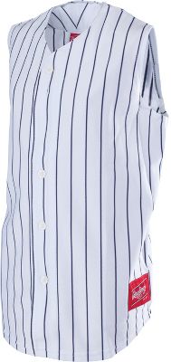 Rawlings Youth Sleeveless Pinstripe Baseball Jersey eBay