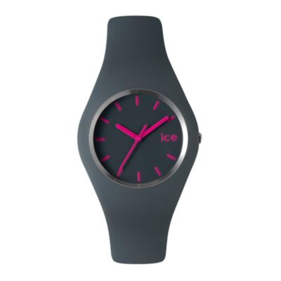 IceWatch Ladies' Grey & Pink Silicone Strap Watch H