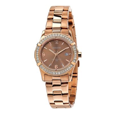 Accurist Ladies' Rose GoldPlated Bracelet Watch H.Samuel