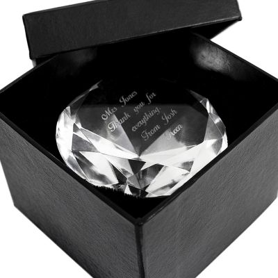 Engraved Diamond Paperweight H.Samuel