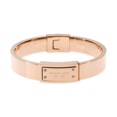 michael kors rose gold bangle bracelet quilted snake belt bag Marwood