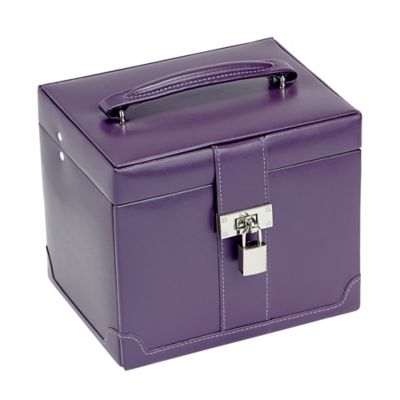 Medium Purple Jewellery Box With Removable Drawer H. Samuel the Jeweller