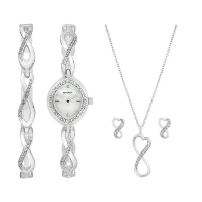 Sekonda Ladies' Watch Bracelet Earring & Pendant Set H.Samuel