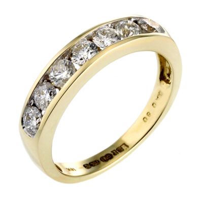 18ct Gold Half Carat Diamond Eternity Ring H.Samuel