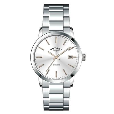 Rotary Ladies' Silver Dial & Stainless Steel Bracelet Watch H.Samuel