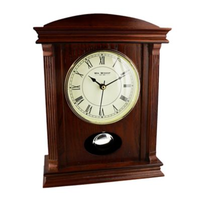 Wooden Mantel Clock With Pendulum H.Samuel