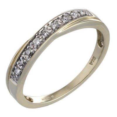 H.Samuel 9ct Gold Diamond Eternity Ring Special Savings Today at H