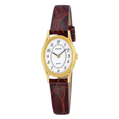 Pulsar Ladies' Leather Strap Watch H.Samuel