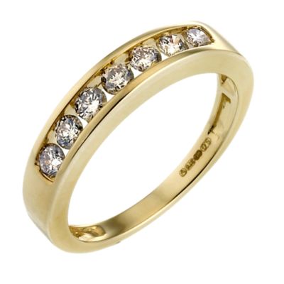 9ct Gold Half Carat Diamond Eternity Ring H.Samuel