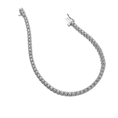 18ct white gold two carat diamond tennis bracelet Ernest Jones