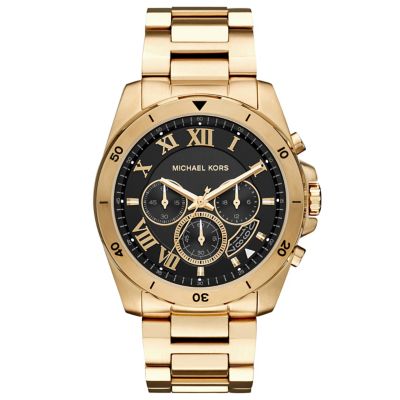 Michael Kors Men's Gold Plated Bracelet Watch Ernest Jones