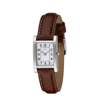 Pulsar Ladies' Brown Leather Strap Watch H.Samuel