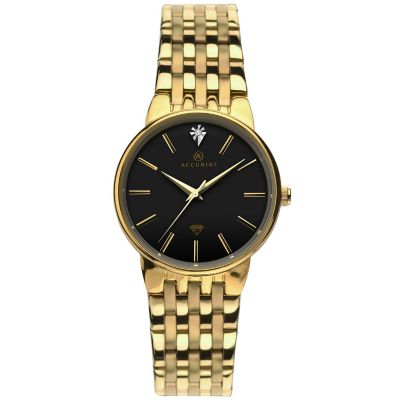 Accurist Ladies' Gold Plated Bracelet Watch H.Samuel