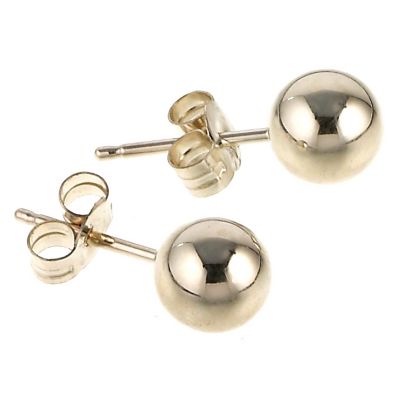 9ct gold 5mm ball stud earrings Ernest Jones