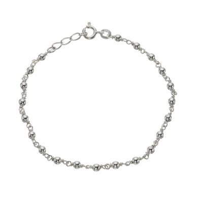 Sterling Silver Bead Bracelet H.Samuel