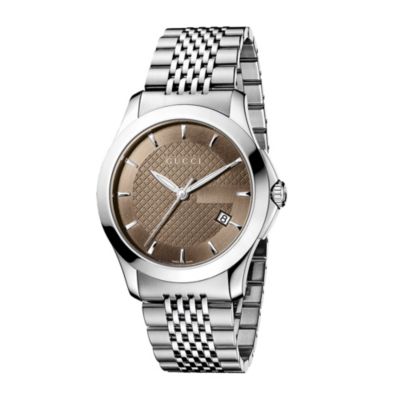 Gucci Timeless men's stainless steel watch Ernest Jones
