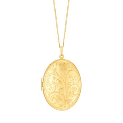 Rolled Gold Oval Locket H.Samuel
