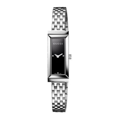 Gucci ladies' black & diamond watch Ernest Jones