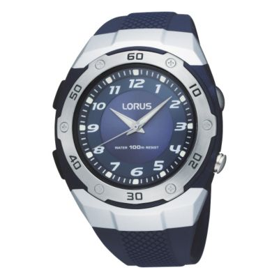 Lorus Sports Men's Navy Rubber Strap Watch H.Samuel