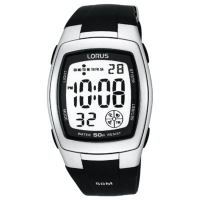 Lorus Men's Black Digital Watch H.Samuel