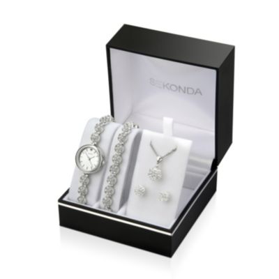 Sekonda Ladies' Watch, Bracelet, Necklace & Earring set H.Samuel
