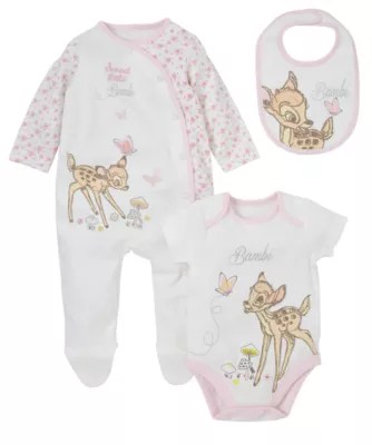 Mothercare Baby Newborn Girl's Bambi Shirt and Bottoms Set 3 Piece eBay