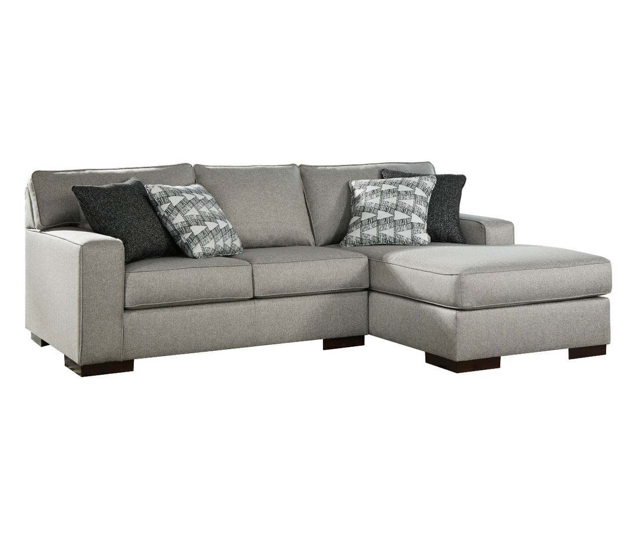Signature Design By Ashley Marsing Nuvella Slate 2Piece Sectional with RightFacing Chaise