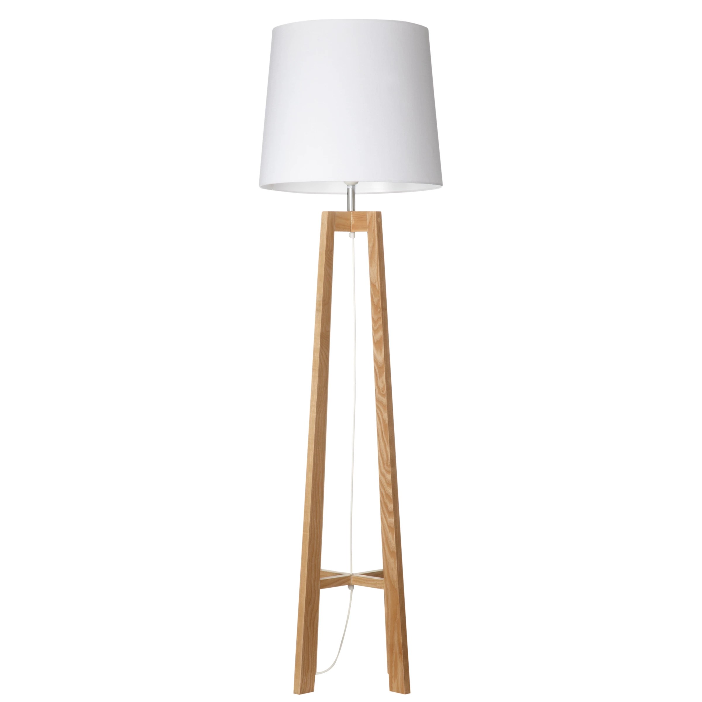 wood floor lamp
