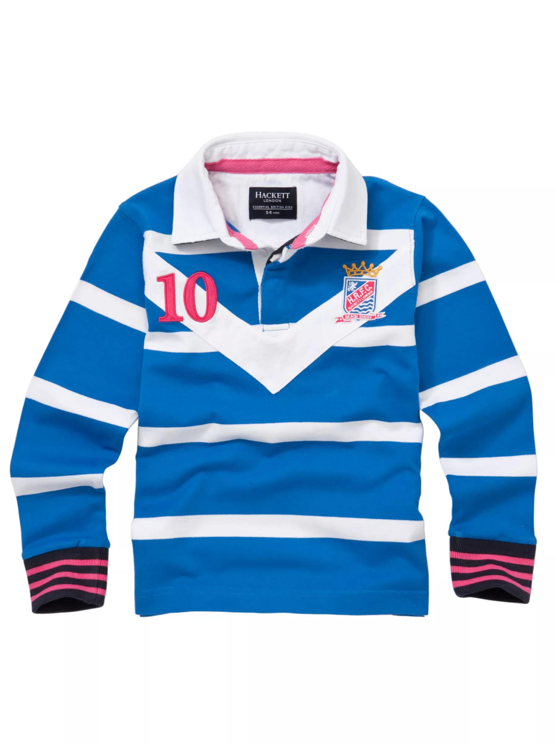 white long sleeve rugby shirt