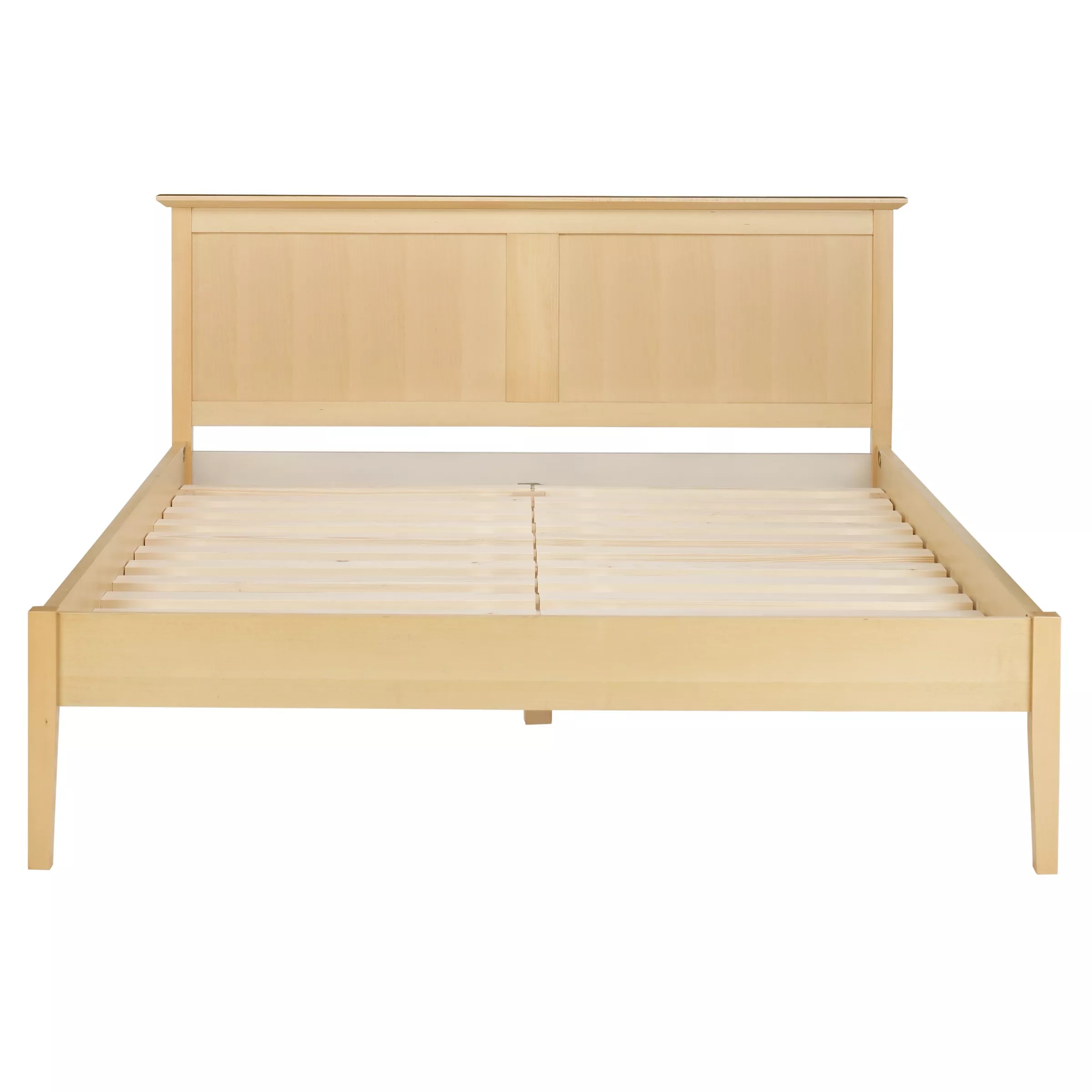 double bed frame beech