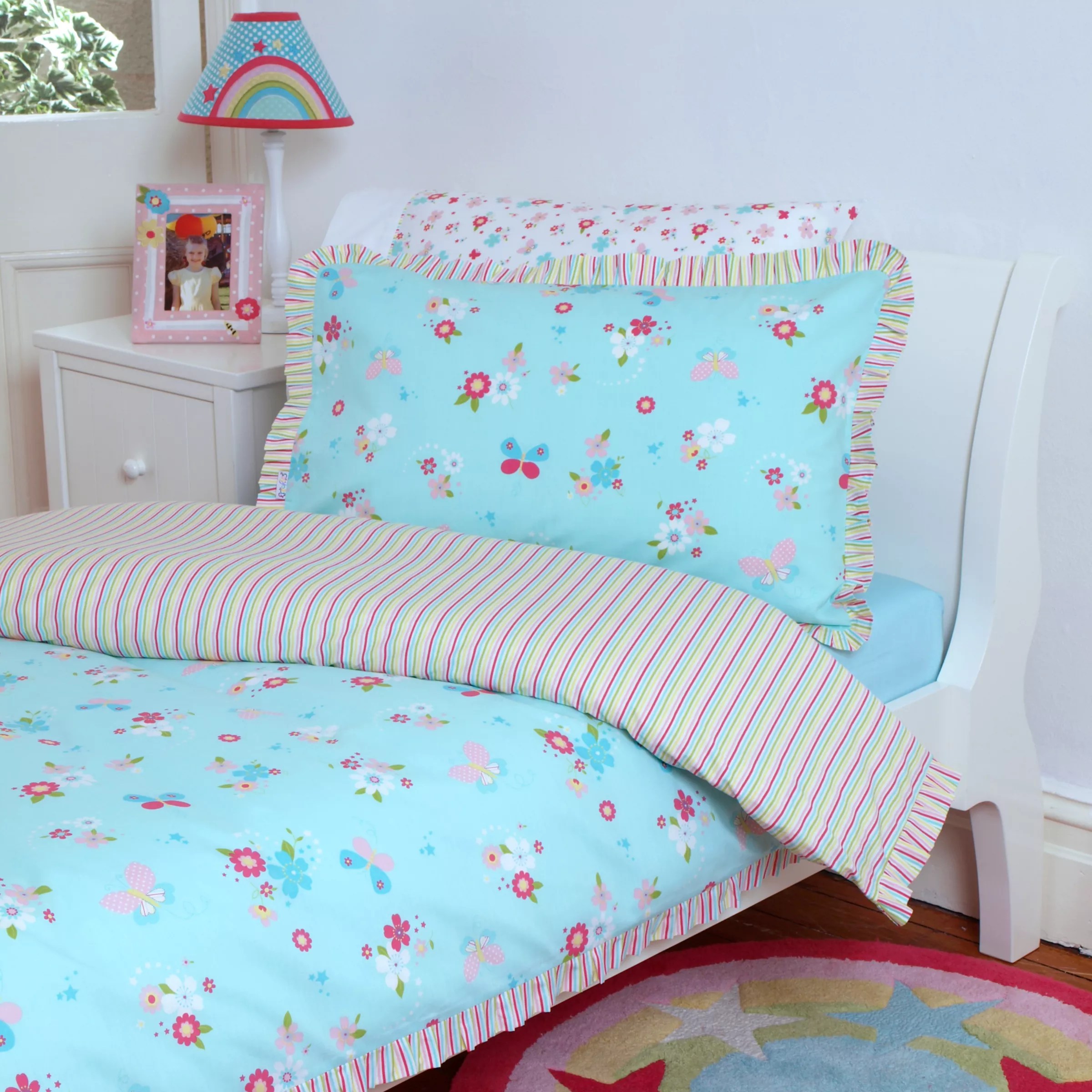 Descamps Freckles Rainbow Duvet Cover Set, Single review, compare