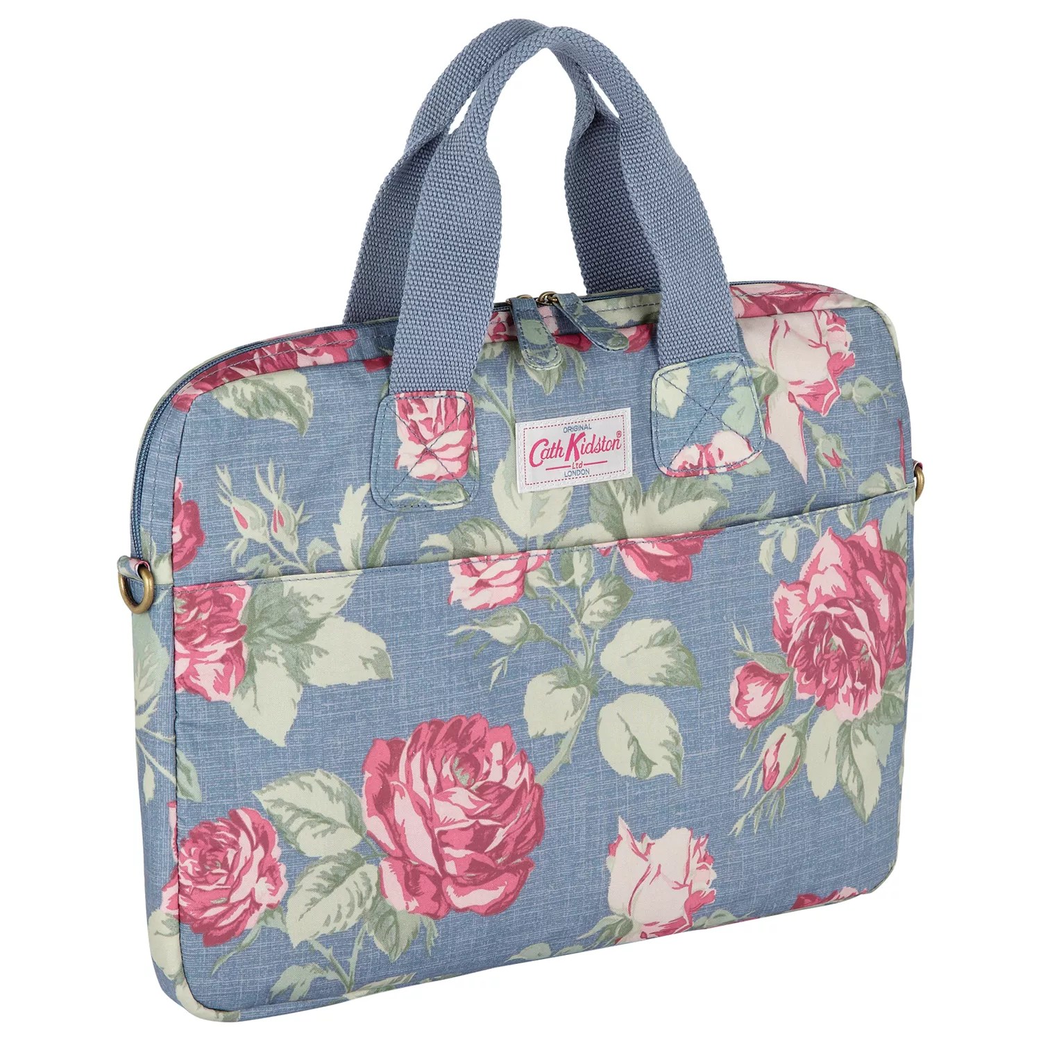 Buy Cath Kidston PVC 15 Laptop Bag, Spot Charcoal John Lewis