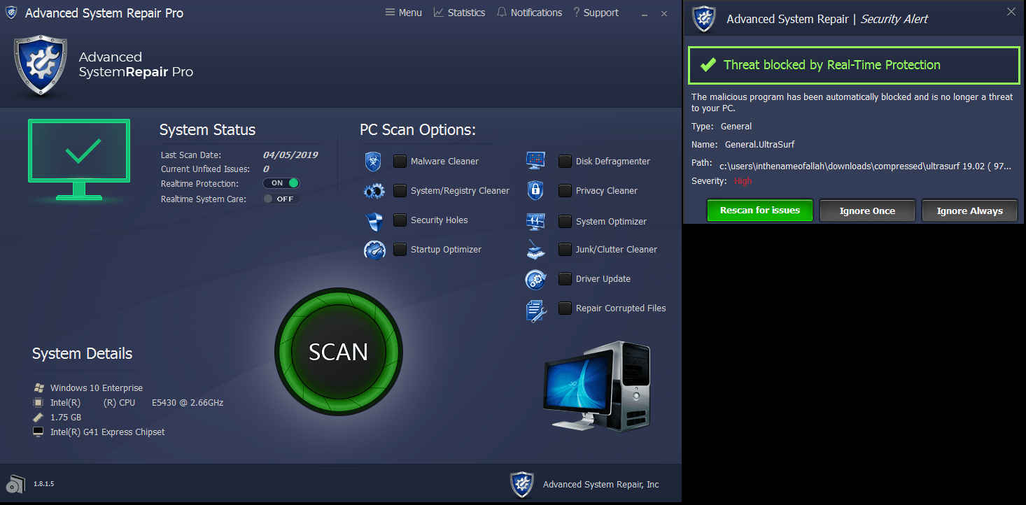 Advanced System Repair v1.8.1.5 Pro Software Updates nsane.forums