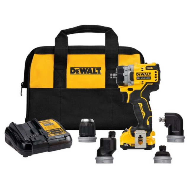 DeWalt DCD703F1 12V MAX Brushless Multi Head Drill/Driver Kit