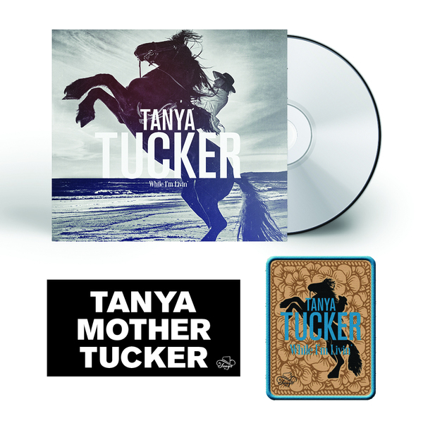 Signed or Unsigned CD + Woven Patch (4” x 3”) + Bumper Sticker Tanya