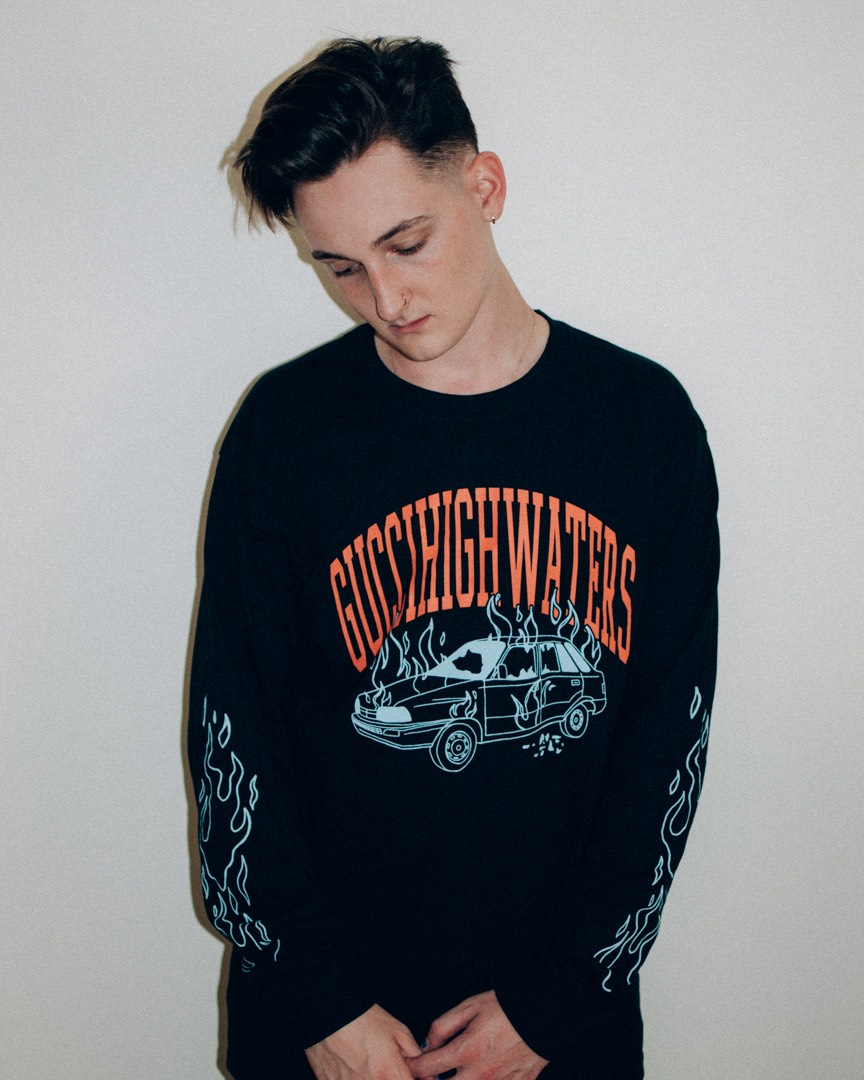 Burning Car Long Sleeve guccihighwaters