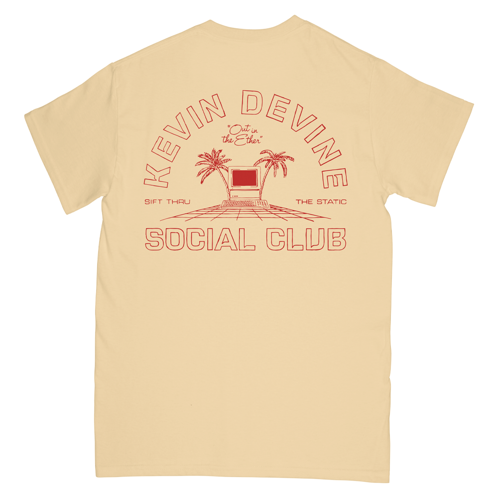 Social Club Tee Yellow Kevin Devine
