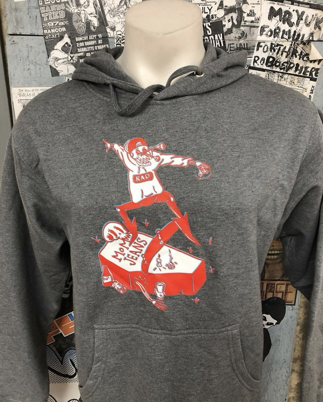 Skate Hoodie Grey Counter Intuitive Records