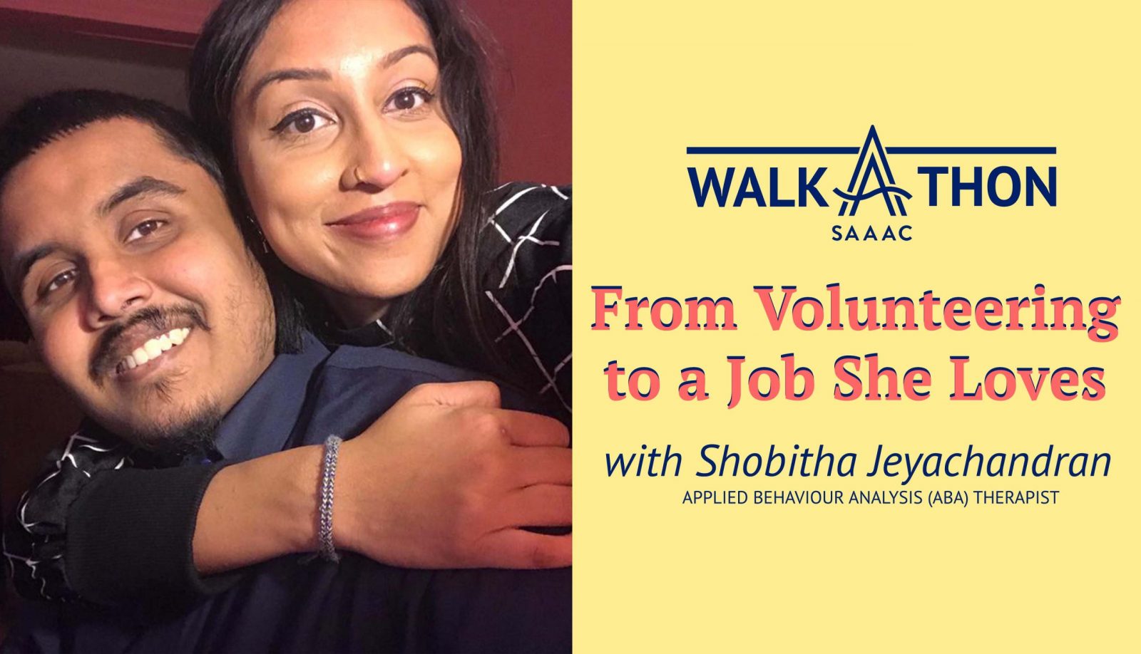 Shobitha Jeyachandran from volunteering to a job she loves SAAAC