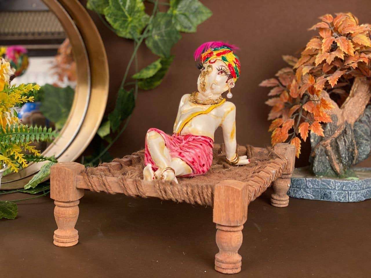 Rajasthani Decorative Ethinic Traditional Hand Painted Elegant Divine