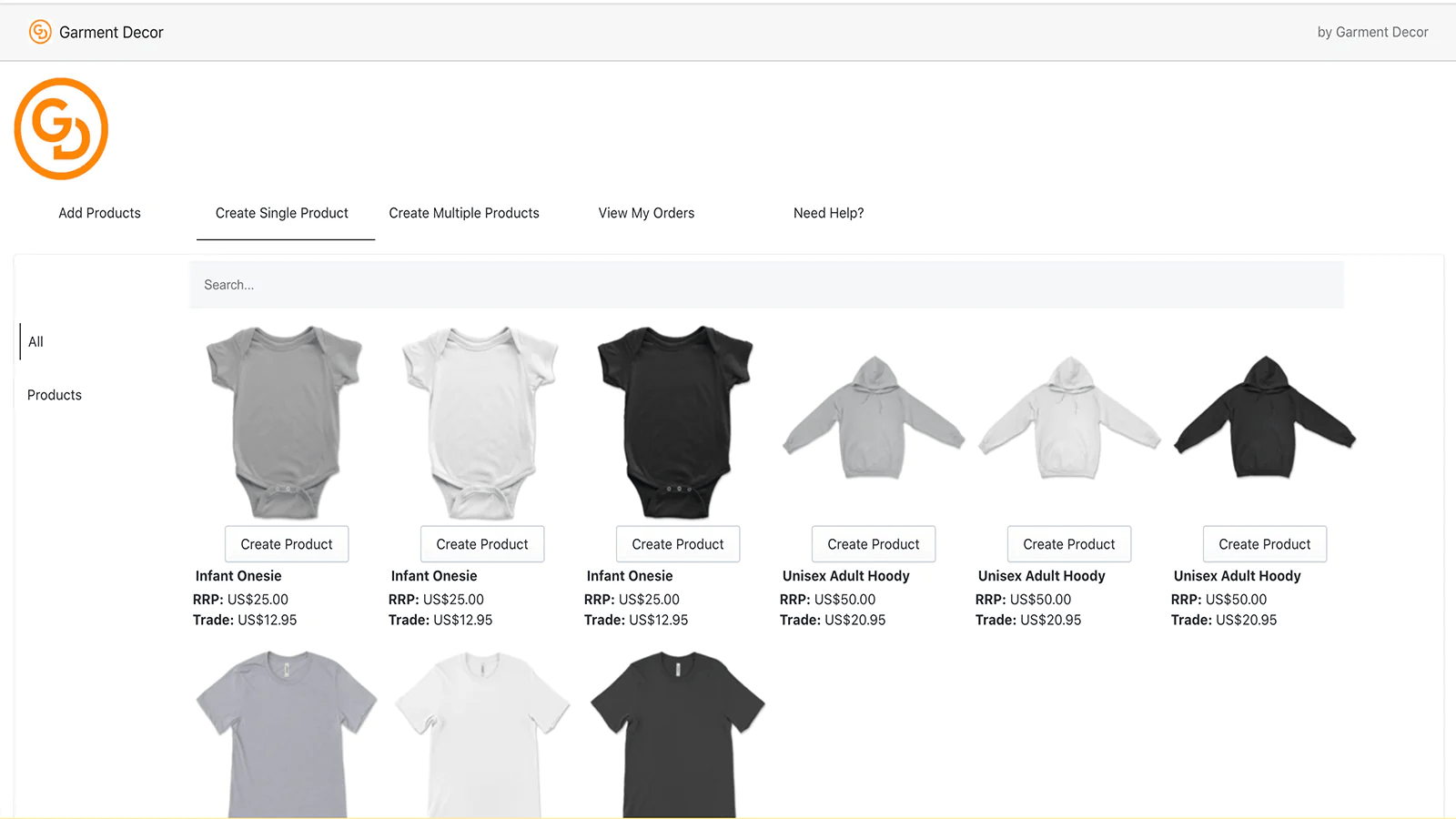 Saas App Store Garment Decor